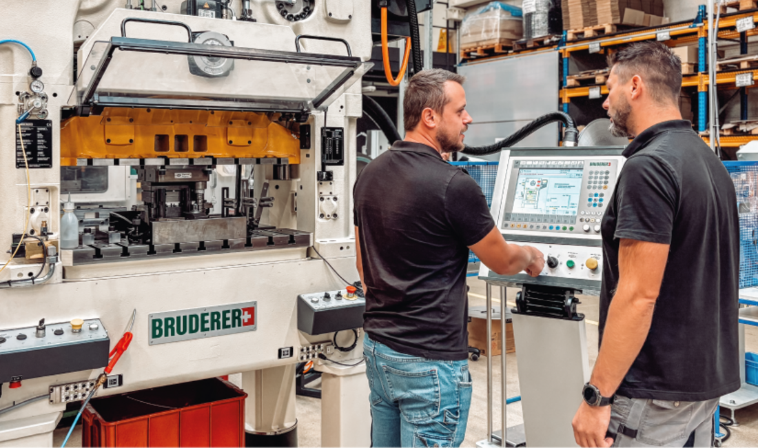 Der neue Bruderer bringt unsere Metallstanzerei wieder ein Stück weiter